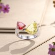 Gorgeous Double Heart Rings Jewelry For Cheap