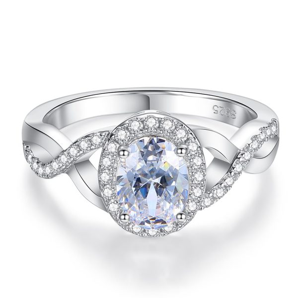 Classic Egg shaped Zircon Rings Jewelry Online Hot Sale