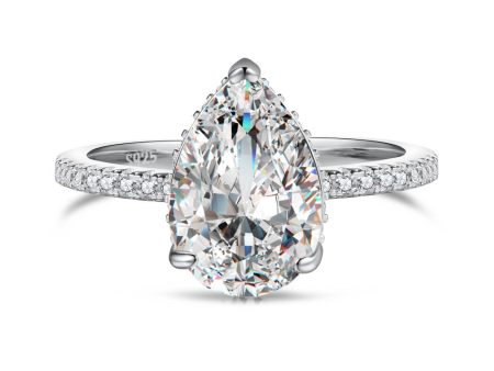 Pear Shaped Zirconia Ring Women Sale