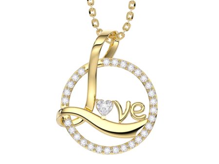 Gold Love Necklace Jewelry Gift Cheap