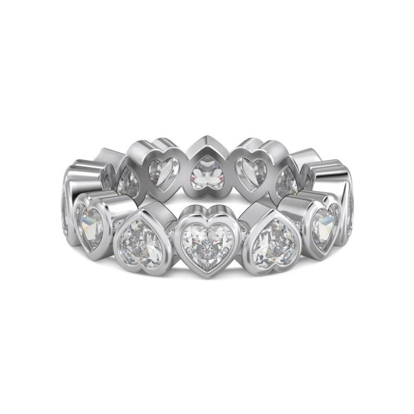 Luxury heart-shaped zircon ring Supply