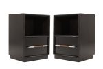 Dark Walnut Nightstands by T.H. Robsjohn-Gibbings, 1950s Discount