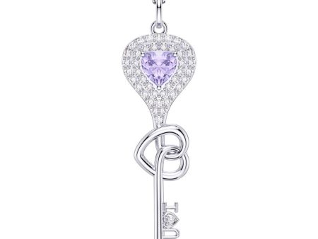 Love Heart Key Necklace Jewelry Cheap