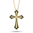 Enamel Cross Pendant Necklace Gift For Discount