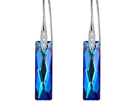 Queen Baguette Crystal Earrings Jewelry Online