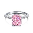 Rectangular Ice Flower Zirconia Ring Discount