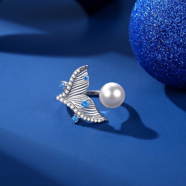 Fishtail Pearl Open Rings Jewelry Online now