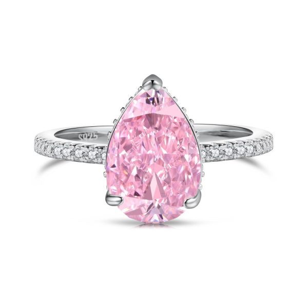 Pear Shaped Zirconia Ring Women Sale