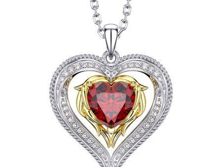 Double Love Heart Necklace Jewelry Online Hot Sale