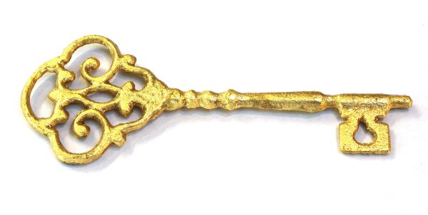 gilded skeleton key on Sale