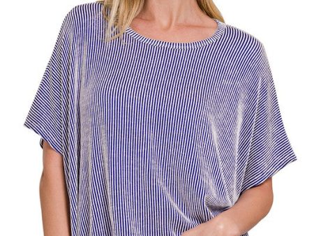 PL Ribbed Oversized Top Discount