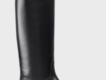 Leather riding boots black Online Hot Sale