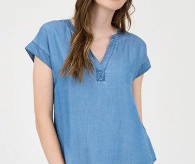 Ada Chambray Top Online Sale