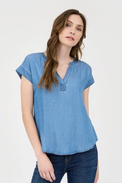 Ada Chambray Top Online Sale