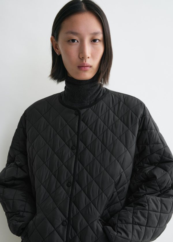 Quilted jacket black Online Sale