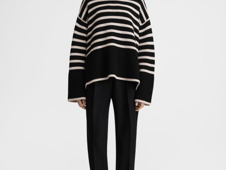 Signature stripe turtleneck black For Discount