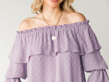 PL Off-Shoulder Peasant Top Discount