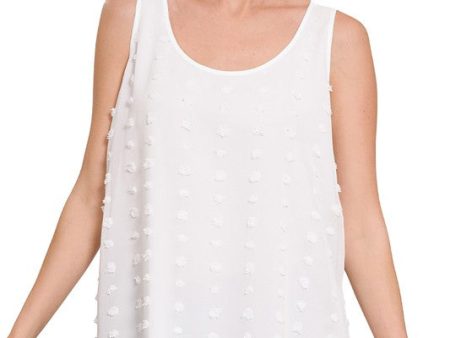 Swiss Dot Sleeveless Top on Sale