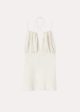 Gathered halterneck top off-white Hot on Sale