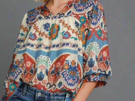 Elliott Paisley Top For Discount