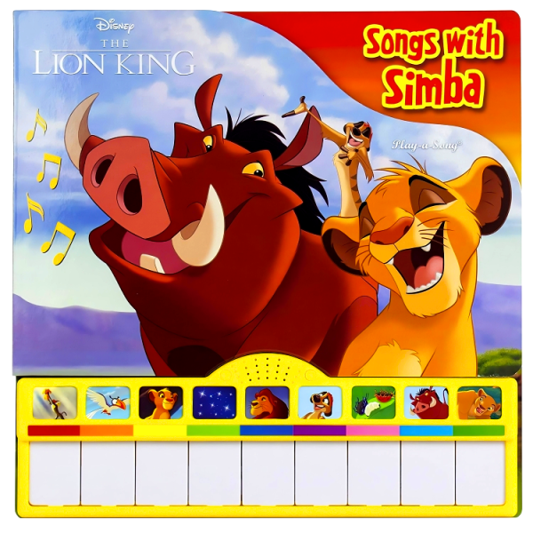 Disney The Lion King - Songs with Simba Piano Songbook with Built-In Keyboard Hot on Sale