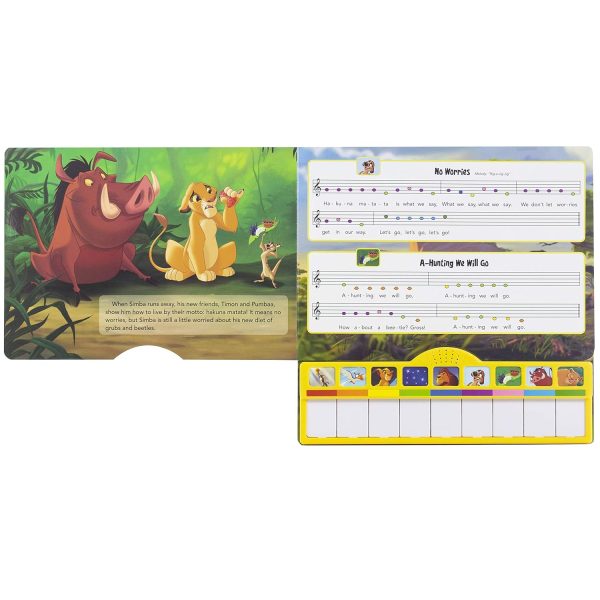 Disney The Lion King - Songs with Simba Piano Songbook with Built-In Keyboard Hot on Sale